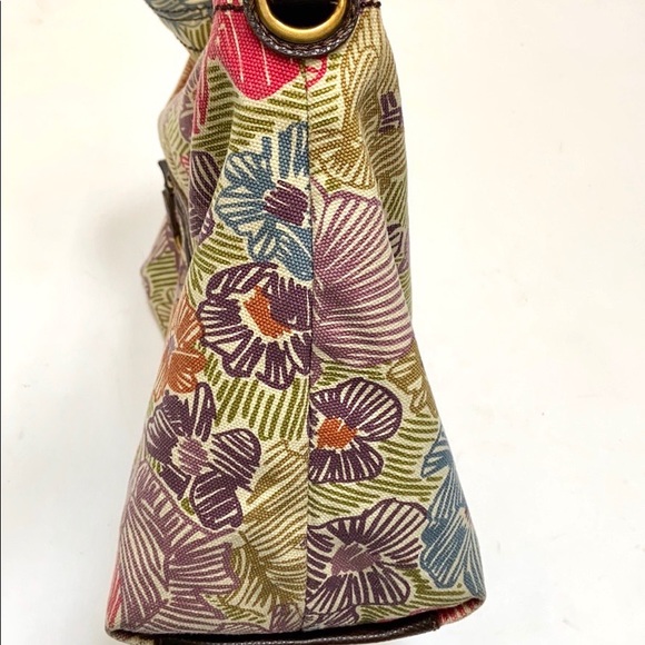 Fossil Floral Canvas Shoulder Bag - Picture 6 of 12